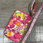 Vera Bradley Women's Pink Yellow Floral Wristlet Photo 0
