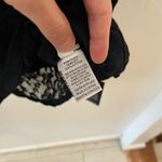 Michael Lauren Revolve  Black Raw Hem Sleeveless Tank Lace XS Photo 4