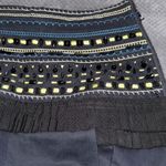 Twelve by Twelve beaded embellished black mini skirt size medium Photo 1