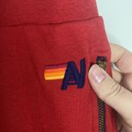 Aviator Nation Glider zip pocket joggers colorblock cherry Dresden blue size M Photo 9