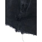 Madewell Black Rigid Denim A Line Jean Skirt 27 Cut Out Raw Hem Grunge Goth Y2K Photo 2