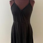 Y2K Mossimo Tank Dress Sz S Black Tunic Babydoll Dark Fairy Twilight Ribbed Soft Photo 0