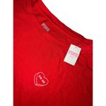 NWT Women’s Victoria Secret Pink Short Sleeve Crop DM Me Heart Shirt Red Medium Photo 1