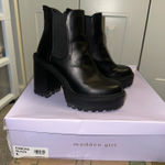 Madden Girl  Black Chunky Boots Photo 0