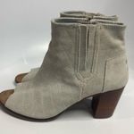 Toms gray peep Toe Heels size10 Photo 3