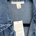 Cato Blue Long Sleeve Denim Dress Photo 4