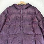 Eddie Bauer Womens Luna Peak Down Parka Coat 550 Fill Hooded Purple Women's XL Photo 2