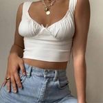 With Jean  White Bridgette Top Photo 1