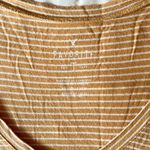 American Eagle Soft & Sexy Yellow Striped V-Neck Tee Size XS Photo 2