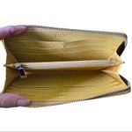 Furla Leather Yellow Zip Zippy Accordion Wallet EUC Photo 5