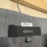Gucci Gray Wool Blend Skirt Size 44 (8) VGUC w/ FLAW Photo 9