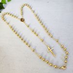 Gold Filled Beaded Rosary Necklace Photo 1