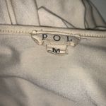 POL Womens Loose Fit T-Shirt Dress Size M Beige Short Sleeve Raw Hem Stretch Photo 5