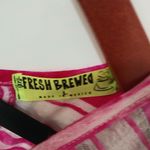 Fresh Brewed M Pink Striped Swim Coverup Tank Top Size M Photo 5