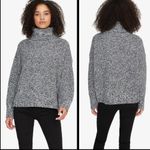 Sanctuary ππ Cozy Roll Neck Marled Knit Sweater Heather Black Small S NW Photo 2
