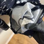 Parker Womens Mariel Psych Cutout Mini Long Sleeve Dress Size Large Navy Blue Photo 7