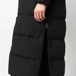 Ralph Lauren Lauren  Black Puffer Longline Faux Fur Hood Coat sz Large Photo 7