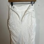 House Of CB - Jada Maxi Wrap Skirt White Linen Summer Classic Silhouette Poolside Photo 5