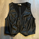 Hollister  Social Tourist Faux Leather Vest Photo 0