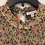 Patrons of Peace  Cottage Floral Smocked Cropped Long Sleeve Blouse Size Sm NWT Photo 1