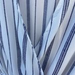 Freeway Apparel Freeway anthropology, style# 8459Navy Blue and White Striped 3/4 Sleeve Dress Photo 3