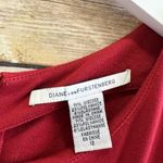 Diane Von Furstenberg  Dress Women’s Size 12 Red Carpreena Back Zip Ponte Sheath Photo 2