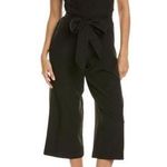 Sam Edelman Women's Wide Legs Black Crop Jumpsuit Sz 8 Photo 0