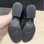 Jeffrey Campbell Taggart Suede Ankle Booties Black Leather Boots Heeled Slip On Photo 4