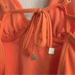 River Island Chain Detail Underwire One-piece Swimsuit Orange Sz. 10 UK / S US Photo 7