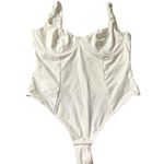Women's size XXL white shape wear bodysuit with under wire bra, new no tags Photo 0