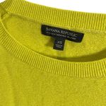 Banana Republic XS Merino Blend Crewneck Sweater Vibrant Yellow Photo 1