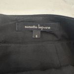Nanette Lepore Pencil Skirt 6 Womens Black Front Zipper Closure Knee Length Photo 2