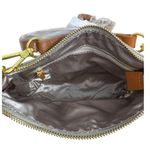 NEW JOY & IMAN Alexandria Leather Crossbody Bag Taupe Leather Top Zipper Purse Tan Photo 3