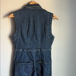 Free People  CRVY Ring The Alarm Denim Jumpsuit.  XS Photo 10