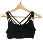 Athleta Fully Focused Black Sports Bra Photo 4