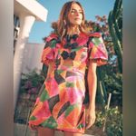 Rebecca Vallance Copacabana Shimmer Geo Mini Dress Size 0 NWT Black Photo 8