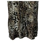 Chico's Top Size XL Animal Print Leopard Brown Black Sleeveless Layer Work Photo 3