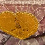 IPA Nima Muiltcolor Fabric and Tan Leather Pockets Messenger Baby Overnight Bag Pink Photo 6