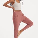 Vuori Lux At Ease Harem Pant Size XS Heathered Brown Tapered Casual Lounge Basic Photo 0