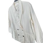 Everlane The Linen Double Breasted Blazer 8 Bone White Flax Relaxed Ethical NEW Photo 4