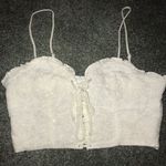 Forever 21 White Crochet Bralette Top Photo 0