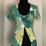 Ann Taylor - Floral short sleeve cardigan ‎ Size XS Photo 2