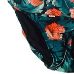 Boutique  + Green High Waisted Floral Tropical Bikini Bottom Women SZ 3X Photo 4