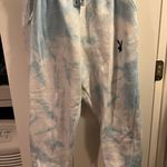 Playboy Large  x Missguided Blue Tie Dye Oversized Joggers Photo 0