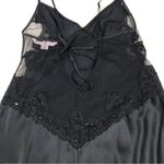Victoria's Secret  Vtg Black Sheer Slip Dress Beaded Sequin‎ Dark Fairy Whimsigoth Photo 8