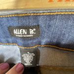 Allen B Womens Flare Jeans 10 Boot Mid rise Blue Rhinestones Boho Festival Ranch Photo 1