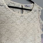 SO NWT  Lace Overlay Top in Sand Sz 1X Photo 1