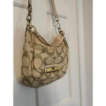Coach Kristin Lurex Champagne Woven Hobo Shoulder Bag Purse Photo 2