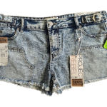 Project Rebel Mid Rise Mini Cut Off Denim Shorts Size 15 Blue Photo 0