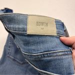 Edwin Pixie 9” Mid Rise Skinny Womens Size 24 Blue Denim Jean Five Pocket Zipper Photo 5